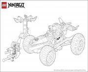 Coloriage ninjago lego voiture 4x4 